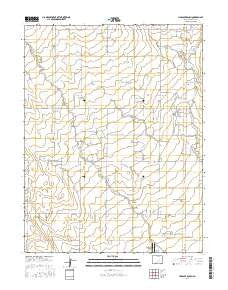 Haegler Ranch Colorado Current topographic map, 1:24000 scale, 7.5 X 7.5 Minute, Year 2016