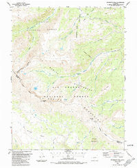 Halfmoon Pass Colorado Historical topographic map, 1:24000 scale, 7.5 X 7.5 Minute, Year 1986
