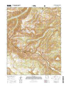 Halfmoon Pass Colorado Current topographic map, 1:24000 scale, 7.5 X 7.5 Minute, Year 2016