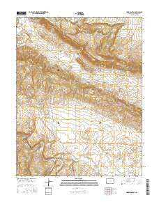 Hamm Canyon Colorado Current topographic map, 1:24000 scale, 7.5 X 7.5 Minute, Year 2016