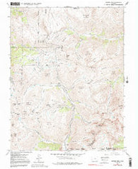 Handies Peak Colorado Historical topographic map, 1:24000 scale, 7.5 X 7.5 Minute, Year 1955
