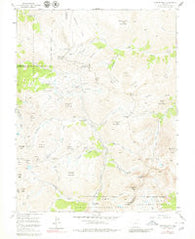 Handies Peak Colorado Historical topographic map, 1:24000 scale, 7.5 X 7.5 Minute, Year 1955
