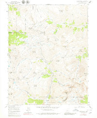 Handies Peak Colorado Historical topographic map, 1:24000 scale, 7.5 X 7.5 Minute, Year 1955