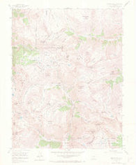 Handies Peak Colorado Historical topographic map, 1:24000 scale, 7.5 X 7.5 Minute, Year 1955