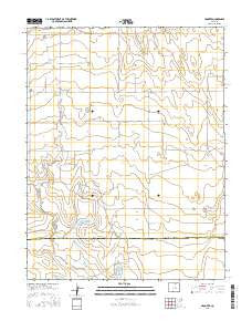 Hanover Colorado Current topographic map, 1:24000 scale, 7.5 X 7.5 Minute, Year 2016