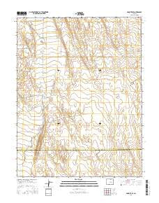 Hanover SE Colorado Current topographic map, 1:24000 scale, 7.5 X 7.5 Minute, Year 2016