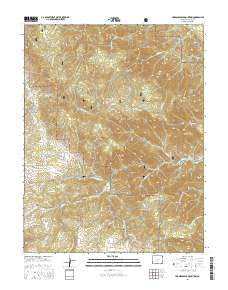 Hardscrabble Mountain Colorado Current topographic map, 1:24000 scale, 7.5 X 7.5 Minute, Year 2016