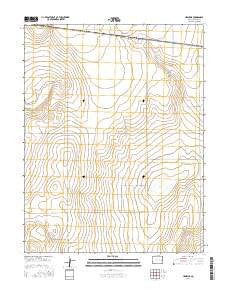 Hawkins Colorado Current topographic map, 1:24000 scale, 7.5 X 7.5 Minute, Year 2016