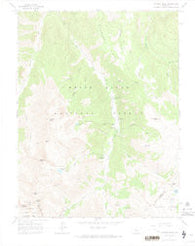Hayden Peak Colorado Historical topographic map, 1:24000 scale, 7.5 X 7.5 Minute, Year 1960