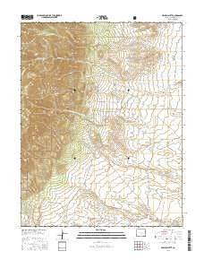 Hayden Butte Colorado Current topographic map, 1:24000 scale, 7.5 X 7.5 Minute, Year 2016