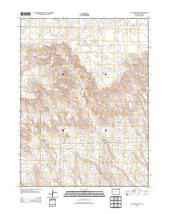 Haystack Butte Colorado Historical topographic map, 1:24000 scale, 7.5 X 7.5 Minute, Year 2013