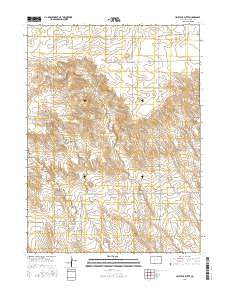 Haystack Butte Colorado Current topographic map, 1:24000 scale, 7.5 X 7.5 Minute, Year 2016