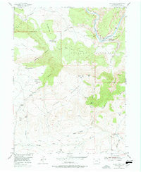 Hells Canyon Colorado Historical topographic map, 1:24000 scale, 7.5 X 7.5 Minute, Year 1954