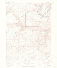 Hells Canyon Colorado Historical topographic map, 1:24000 scale, 7.5 X 7.5 Minute, Year 1954