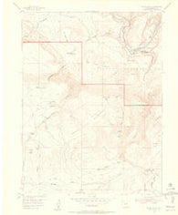 Hells Canyon Colorado Historical topographic map, 1:24000 scale, 7.5 X 7.5 Minute, Year 1954