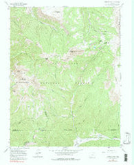 Hermosa Peak Colorado Historical topographic map, 1:24000 scale, 7.5 X 7.5 Minute, Year 1960