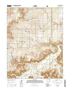 Higbee Colorado Current topographic map, 1:24000 scale, 7.5 X 7.5 Minute, Year 2016