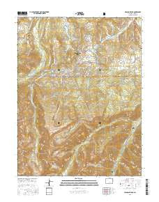Highland Peak Colorado Current topographic map, 1:24000 scale, 7.5 X 7.5 Minute, Year 2016