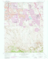 Highlands Ranch Colorado Historical topographic map, 1:24000 scale, 7.5 X 7.5 Minute, Year 1965