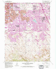 Highlands Ranch Colorado Historical topographic map, 1:24000 scale, 7.5 X 7.5 Minute, Year 1965