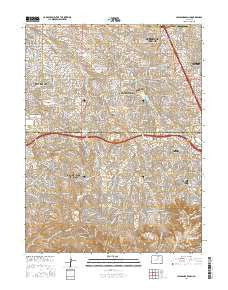 Highlands Ranch Colorado Current topographic map, 1:24000 scale, 7.5 X 7.5 Minute, Year 2016