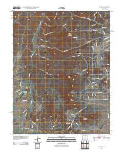 Hillside Colorado Historical topographic map, 1:24000 scale, 7.5 X 7.5 Minute, Year 2010