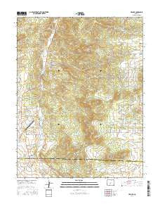 Hillside Colorado Current topographic map, 1:24000 scale, 7.5 X 7.5 Minute, Year 2016