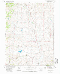 Hinman Reservoir Colorado Historical topographic map, 1:24000 scale, 7.5 X 7.5 Minute, Year 1980