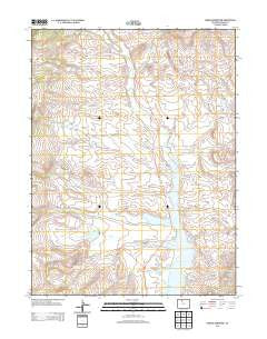 Hinman Reservoir Colorado Historical topographic map, 1:24000 scale, 7.5 X 7.5 Minute, Year 2013
