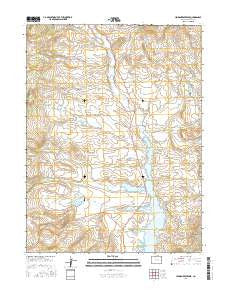 Hinman Reservoir Colorado Current topographic map, 1:24000 scale, 7.5 X 7.5 Minute, Year 2016