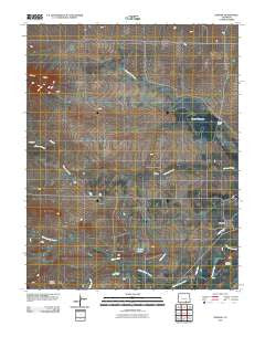 Hoehne Colorado Historical topographic map, 1:24000 scale, 7.5 X 7.5 Minute, Year 2010