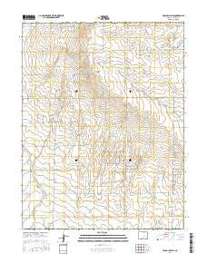 Holcolm Hills Colorado Current topographic map, 1:24000 scale, 7.5 X 7.5 Minute, Year 2016