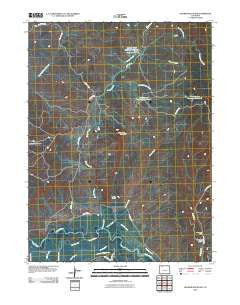 Hooker Mountain Colorado Historical topographic map, 1:24000 scale, 7.5 X 7.5 Minute, Year 2010