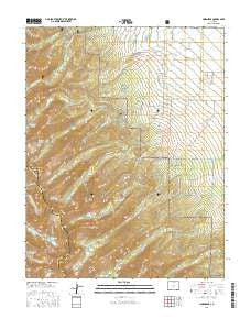 Horn Peak Colorado Current topographic map, 1:24000 scale, 7.5 X 7.5 Minute, Year 2016