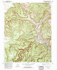 Horse Range Mesa Colorado Historical topographic map, 1:24000 scale, 7.5 X 7.5 Minute, Year 1994