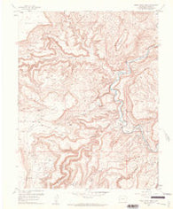 Horse Range Mesa Colorado Historical topographic map, 1:24000 scale, 7.5 X 7.5 Minute, Year 1960