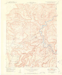 Horse Range Mesa Colorado Historical topographic map, 1:24000 scale, 7.5 X 7.5 Minute, Year 1950