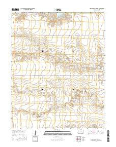 Horse Creek Springs Colorado Current topographic map, 1:24000 scale, 7.5 X 7.5 Minute, Year 2016