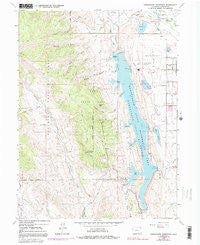 Horsetooth Reservoir Colorado Historical topographic map, 1:24000 scale, 7.5 X 7.5 Minute, Year 1962