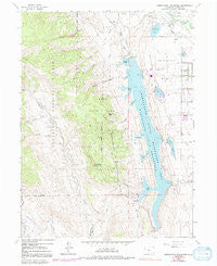 Horsetooth Reservoir Colorado Historical topographic map, 1:24000 scale, 7.5 X 7.5 Minute, Year 1962