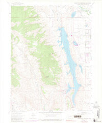 Horsetooth Reservoir Colorado Historical topographic map, 1:24000 scale, 7.5 X 7.5 Minute, Year 1962