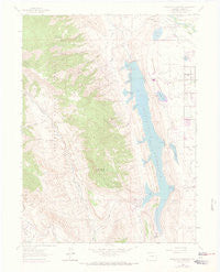 Horsetooth Reservoir Colorado Historical topographic map, 1:24000 scale, 7.5 X 7.5 Minute, Year 1962