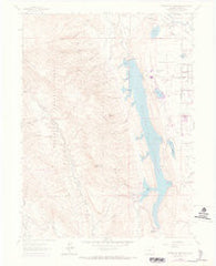 Horsetooth Reservoir Colorado Historical topographic map, 1:24000 scale, 7.5 X 7.5 Minute, Year 1962