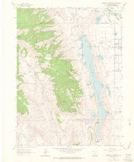 Horsetooth Reservoir Colorado Historical topographic map, 1:24000 scale, 7.5 X 7.5 Minute, Year 1962
