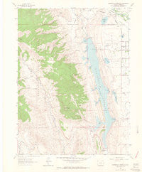Horsetooth Reservoir Colorado Historical topographic map, 1:24000 scale, 7.5 X 7.5 Minute, Year 1962