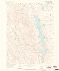 Horsetooth Reservoir Colorado Historical topographic map, 1:24000 scale, 7.5 X 7.5 Minute, Year 1962
