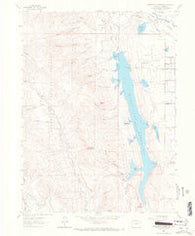Horsetooth Reservoir Colorado Historical topographic map, 1:24000 scale, 7.5 X 7.5 Minute, Year 1962