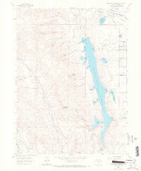 Horsetooth Reservoir Colorado Historical topographic map, 1:24000 scale, 7.5 X 7.5 Minute, Year 1962