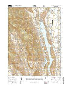 Horsetooth Reservoir Colorado Current topographic map, 1:24000 scale, 7.5 X 7.5 Minute, Year 2016