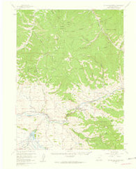 Hot Sulphur Springs Colorado Historical topographic map, 1:62500 scale, 15 X 15 Minute, Year 1957